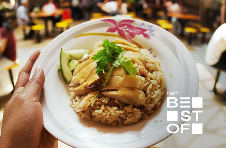 Find chicken rice at Singapore's Hawker Centres 