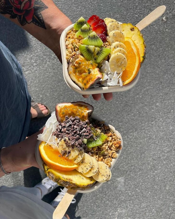 two acai bowls