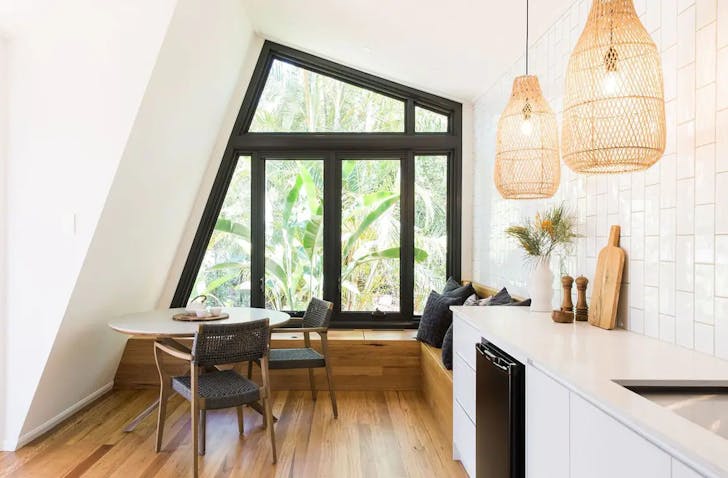 a light interior of one of Noosa's best accommodation
