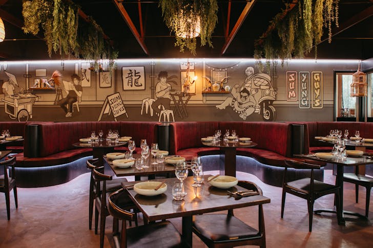 the restaurant interior of sum yung guys