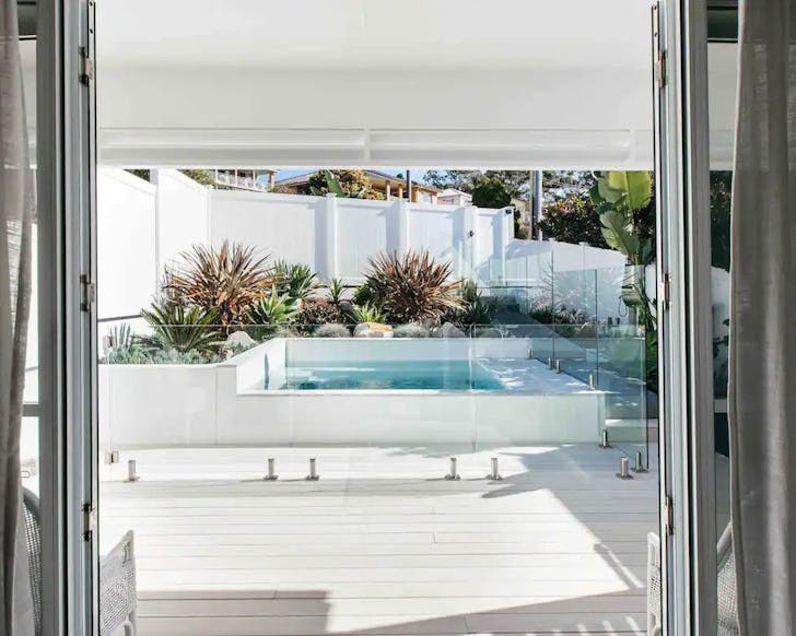 An Airbnb with a private plunge pool in Terrigal, NSW