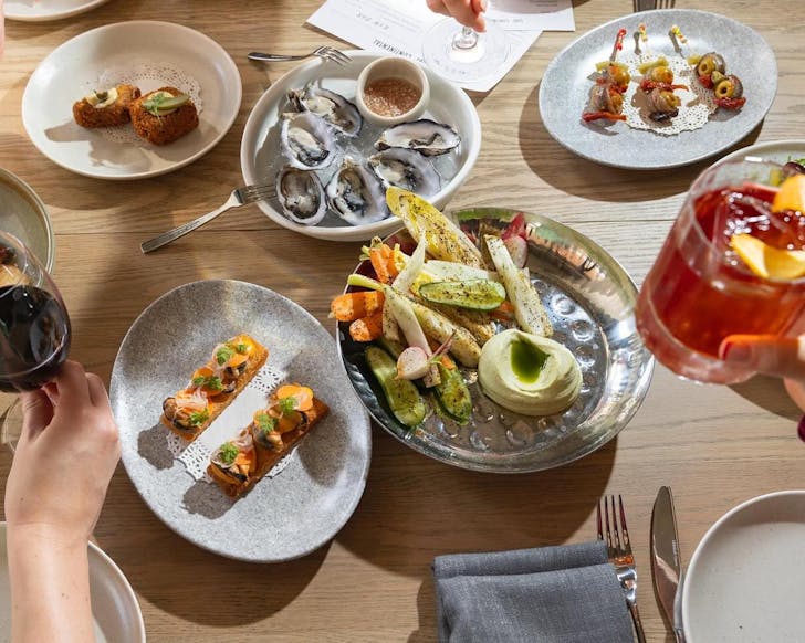 A spread of food at Subi Continental